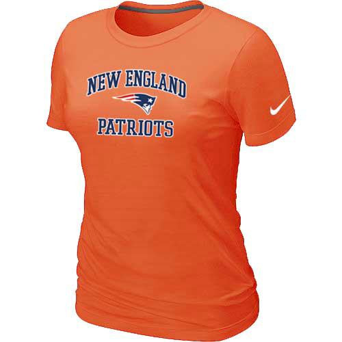 Nike New England Patriots Women's Heart & Soul NFL T-Shirt - Orange